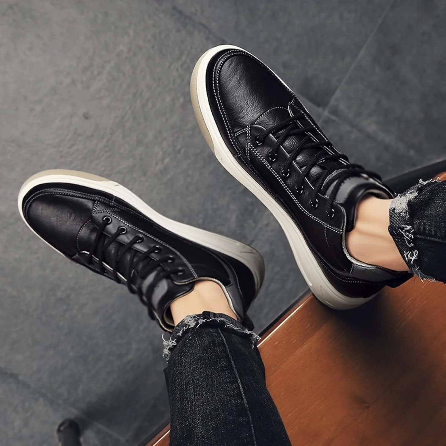 کفش مردانه تابستانی HODORE، کفش های مد روز و همه کاره، کفش های ساده و غیررسمی مردانه، کفش های اوقات فراغت مردانه مناسب فصل پاییز، کفش کتانی تنفسی (رنگ: خاکستری، سایز: 10-US)