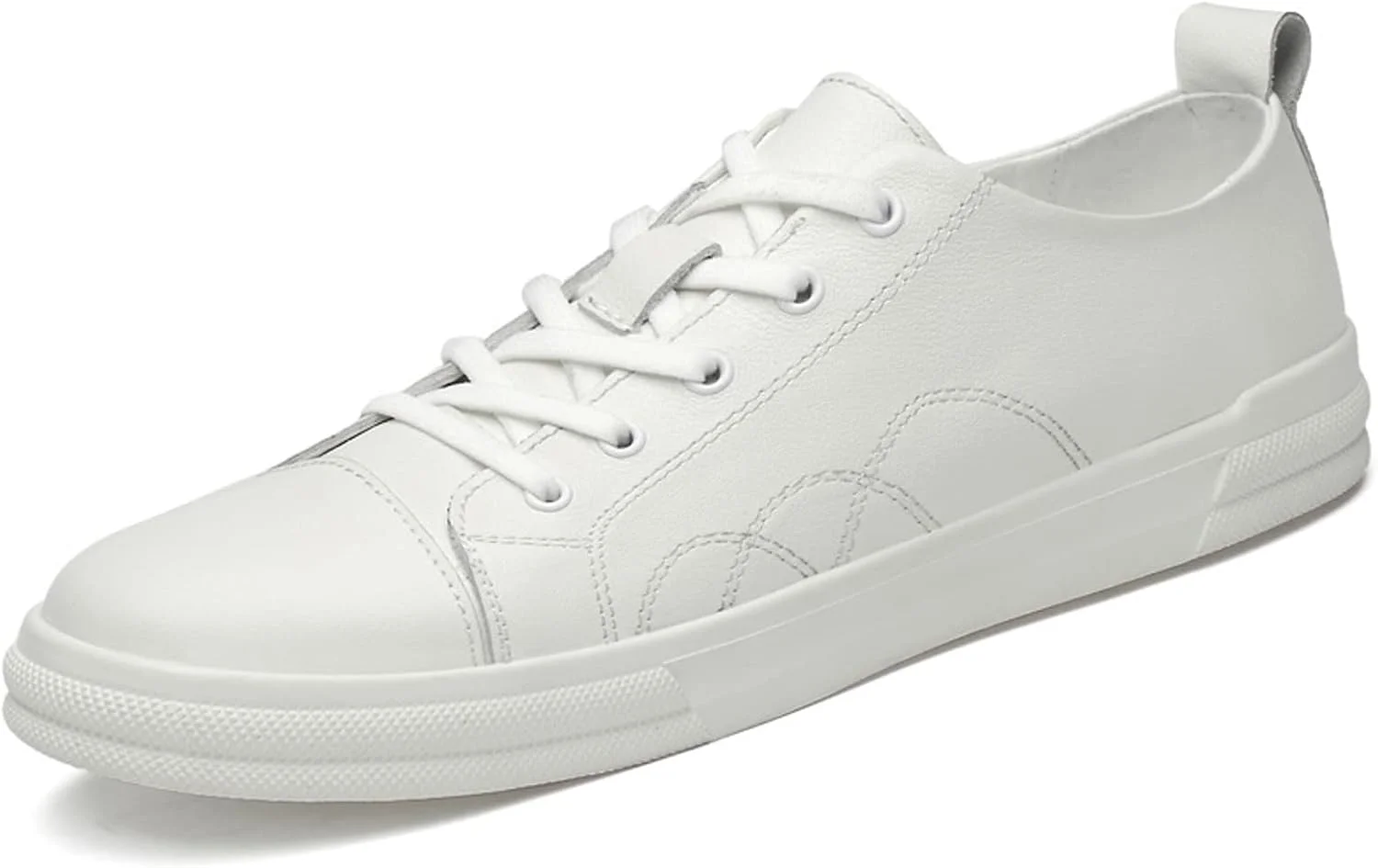 کفش مردانه HBEIDAHUANG، کفش های کتانی مردانه، کفش های اوقات فراغت همه کاره، کفش های سفید، کفش های تخته ای غیر رسمی مردانه، کفش های کتانی چرمی مد روز (رنگ: Hortel، سایز: 7.5-US)