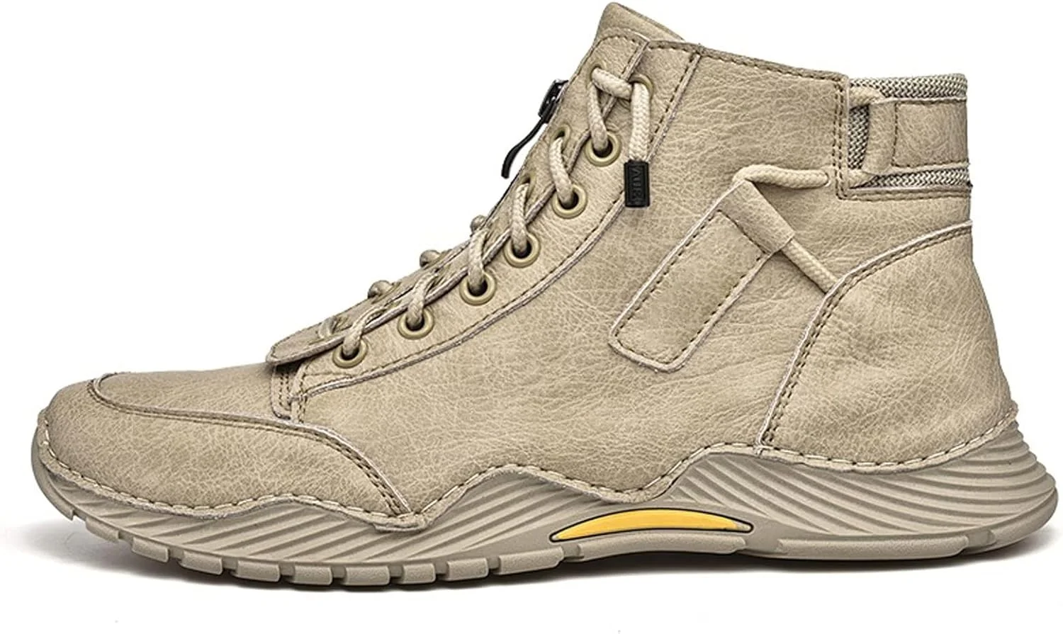 کفش های رسمی مردانه HBEIDAHUANG، کفش های ساق دار مردانه، کفش های کتانی مردانه، کفش های غیر رسمی مردانه، کفش های کار فضای باز، کفش های کتانی زمستانی مردانه (رنگ: قهوه ای، سایز: 9.5-US)