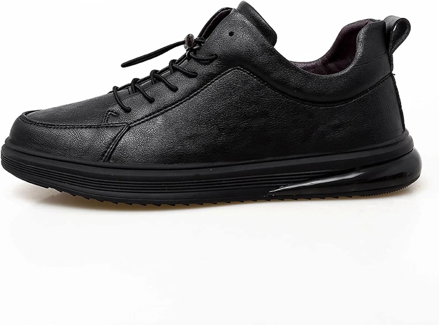 کفش های مجلسی مردانه HBEIDAHUANG، کفش های مردانه چرمی اصل، کفش های کتانی مد روز بند دار، کفش های تخت غیر رسمی پاییزی مردانه، مشکی ساده (رنگ: Hortel، سایز: 8-US)