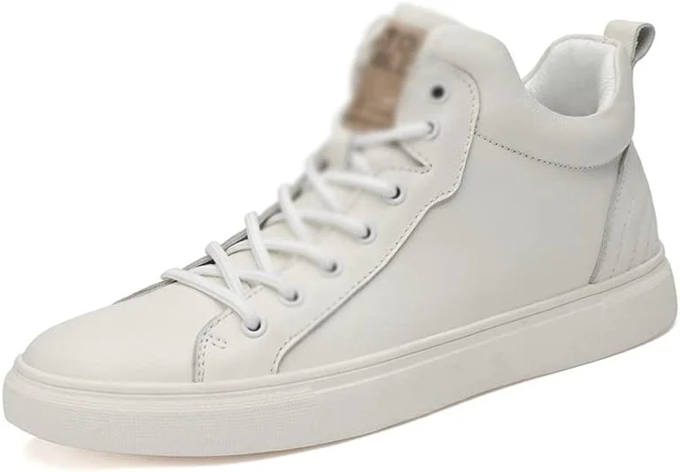 کفش های رسمی مردانه HBEIDAHUANG، کفش های غیر رسمی مردانه، کفش های تخت چرمی گاوی، کفش های بند دار، کتانی های ساق کوتاه، کفش های تخت مد روز، کتانی های مشکی (رنگ: Hortel، سایز: 8.5 US)