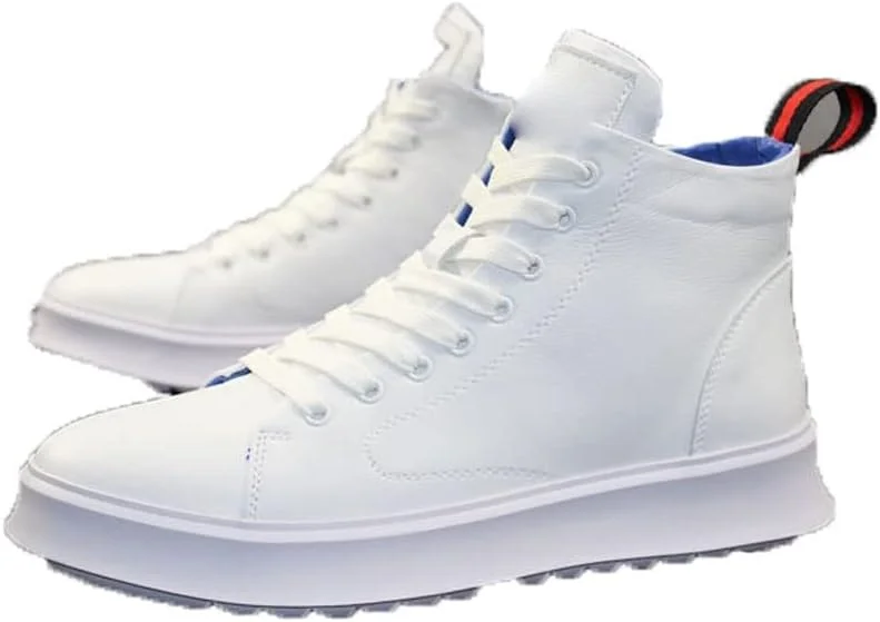 کفش های مجلسی مردانه HBEIDAHUANG، کفش های کتانی چرمی ورنی براق و شیک مردانه مناسب چهار فصل، کفش های غیر رسمی ساق بلند (رنگ: Hortel، سایز: 40)