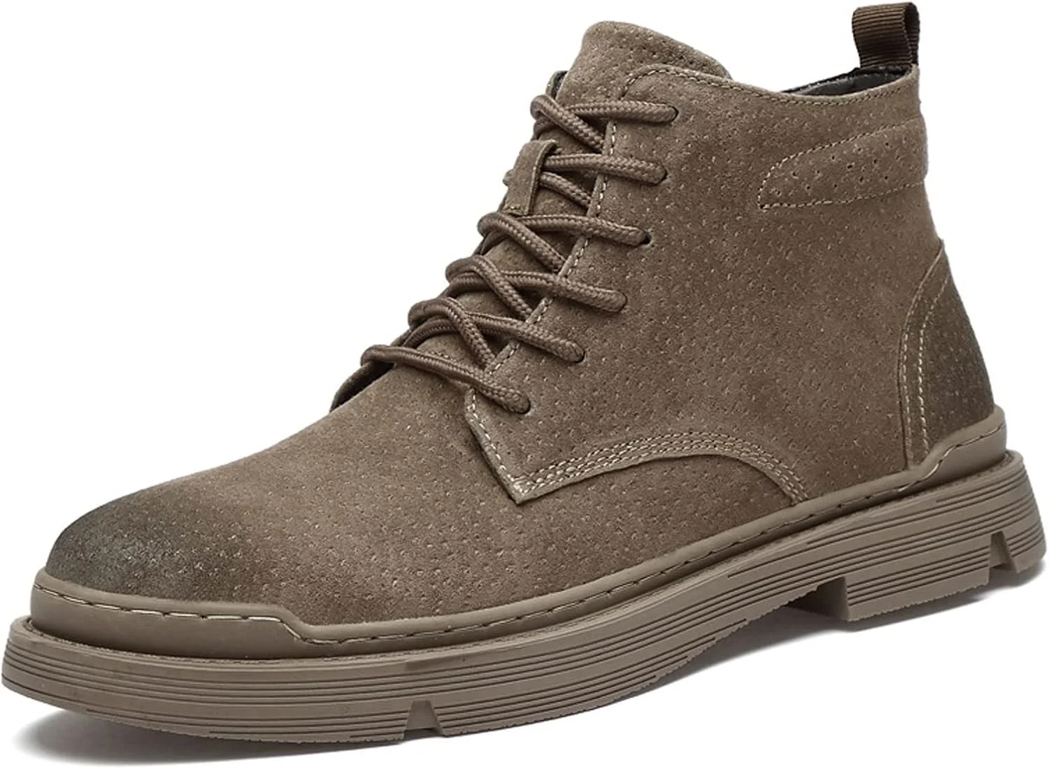 کفش های رسمی مردانه HBEIDAHUANG، کفش های زمستانی مردانه، بوت های غیر رسمی مد پاییز و زمستان مردانه، کفش های کتانی مردانه چرمی کلاسیک بند دار (رنگ: قهوه ای، سایز: 9-آمریکا)