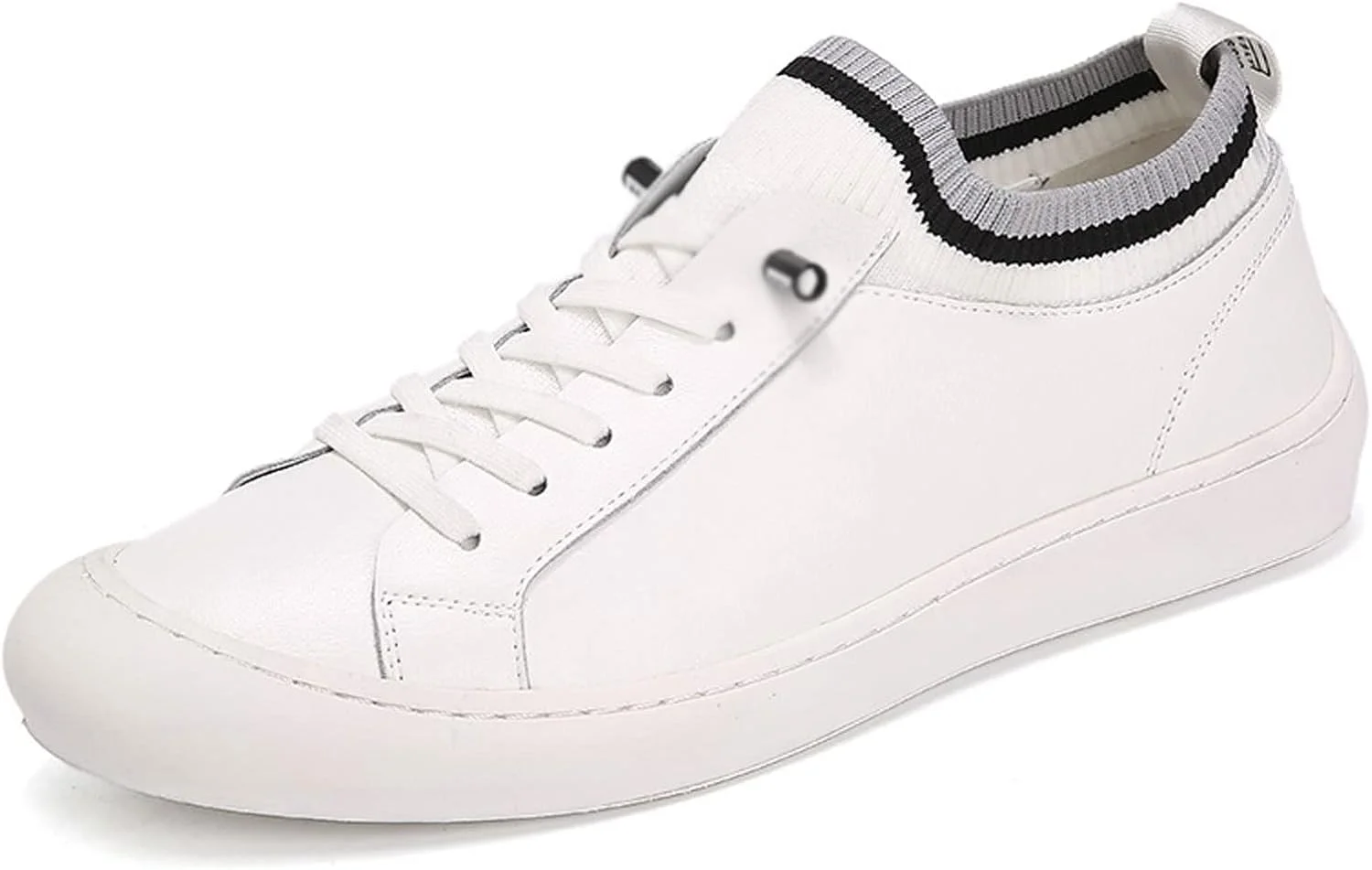 کفش های رسمی مردانه HBEIDAHUANG، کفش های غیر رسمی مردانه، کفش های مردانه سفید رنگ ثابت، کفش های غیر رسمی سفید بند دار، کفش های کتانی مردانه (رنگ: Hortel، سایز: 10-US)