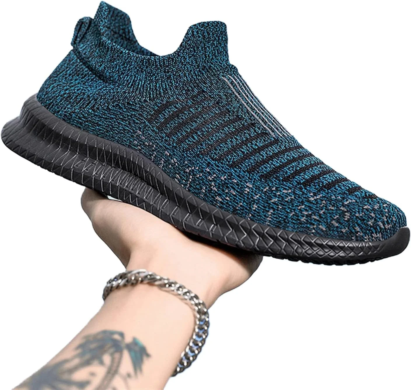 کفش‌های دویدن مردانه GELATU، کفش‌های ورزشی مردانه مشکی تنفسی، کفش‌های پیاده‌روی راحت کلاسیک، کفش‌های ورزشی مردانه مناسب سفر