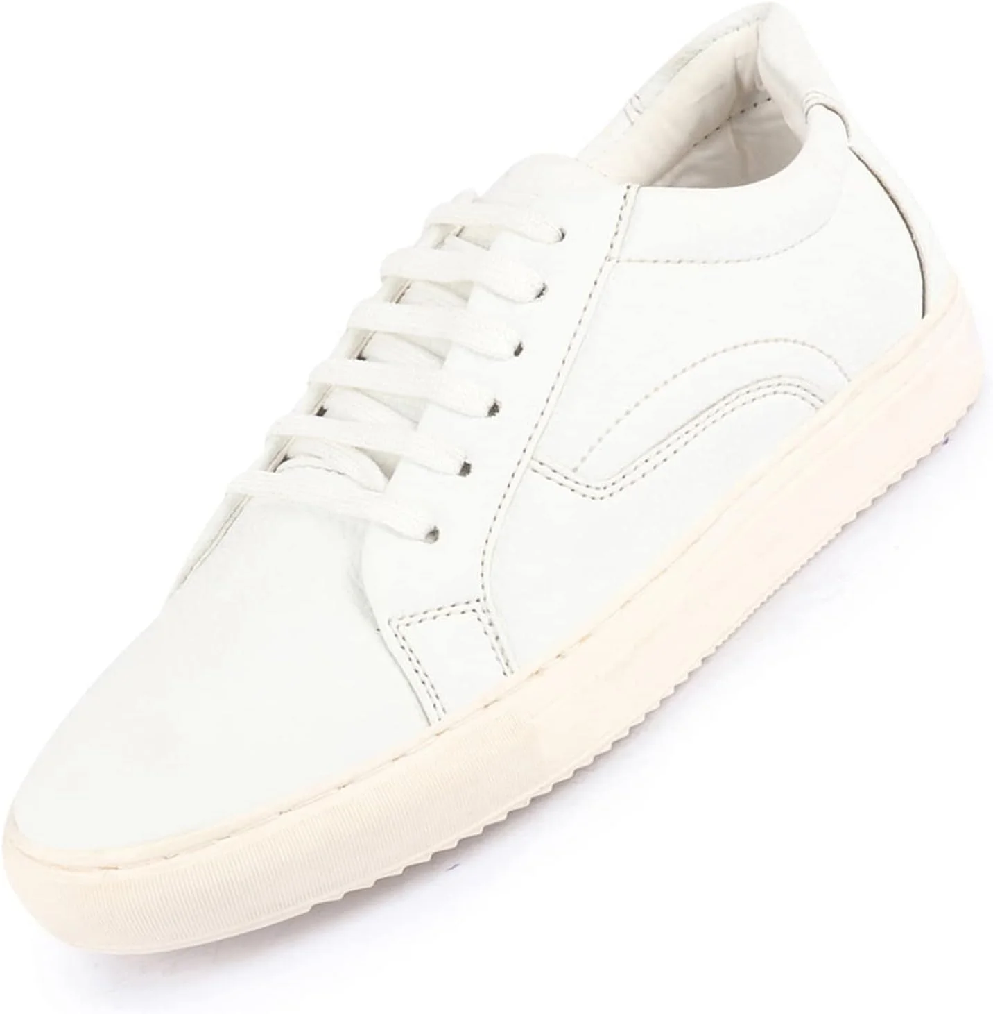 کفش کتانی مردانه فاستو FST KI-8851 سفید-40، سفید، مدرن، کلاسیک، ترند، مناسب استایل کژوال و فشن برای استفاده در فضای باز (سایز 6 انگلستان)