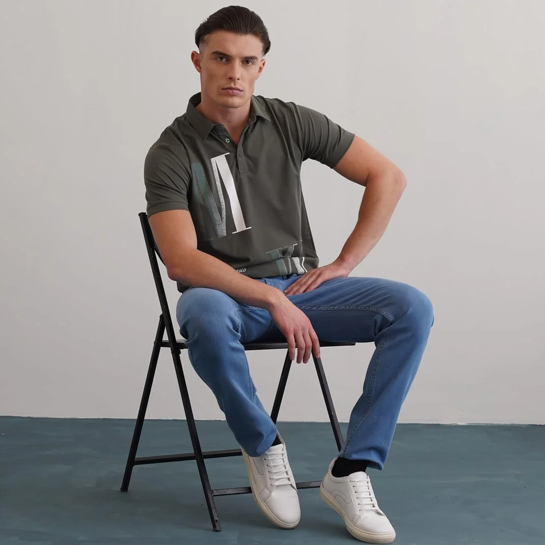 کفش کتانی مردانه فاستو FST KI-8851 سفید-40، سفید، مدرن، کلاسیک، ترند، مناسب استایل کژوال و فشن برای استفاده در فضای باز (سایز 6 انگلستان)