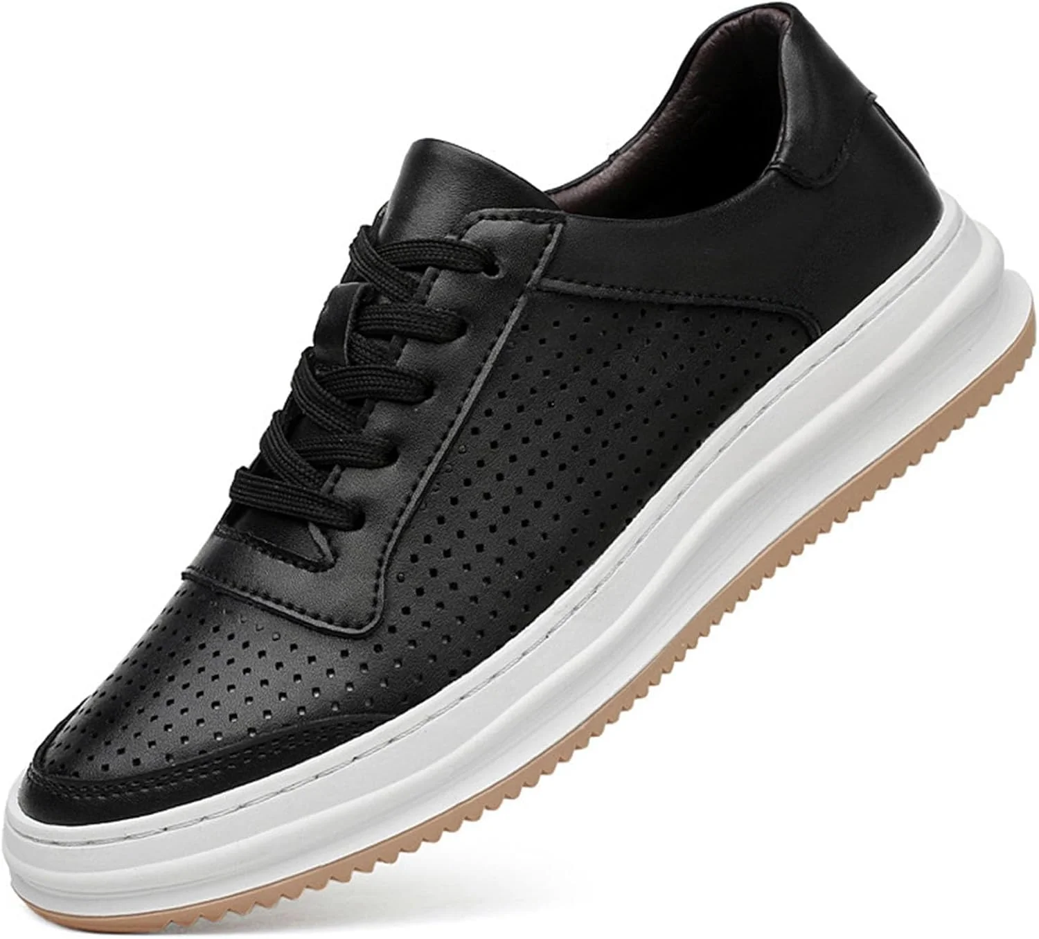 کفشهای کتانی آکسفورد چرمی مردانه، طراحی کلاسیک، نرم، بند دار، ضد لغزش، راحت، مناسب پیادهروی، دارای پشتیبانی از قوس پا، مشکی-b، سایز 9 کفشهای کتانی آکسفورد چرمی مردانه، طراحی کلاسیک، نرم، بند دار، ضد لغزش، راحت، مناسب پیادهروی، دارای پشتیبانی از قوس پا، مشکی-b، سایز 9