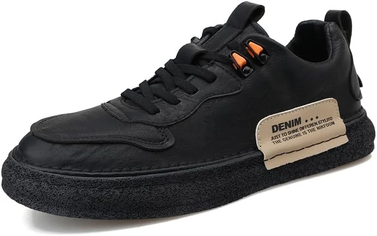 کفش مردانه چرمی مد روز، کفش های سفید کلاسیک بند دار، کفش های کتانی لوکس برند، کفش های طراح (خاکستری، 44)