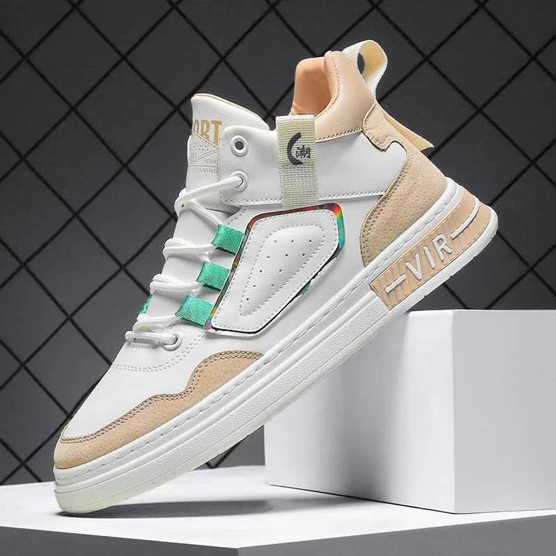 کفشهای ساق بلند مردانه، کفشهای روزمره سفید تنفسی و شیک، کفشهای ورزشی مقاوم در برابر سایش (آبی W866-43، سایز 7) کفشهای ساق بلند مردانه، کفشهای روزمره سفید تنفسی و شیک، کفشهای ورزشی مقاوم در برابر سایش (آبی W866-43، سایز 7)