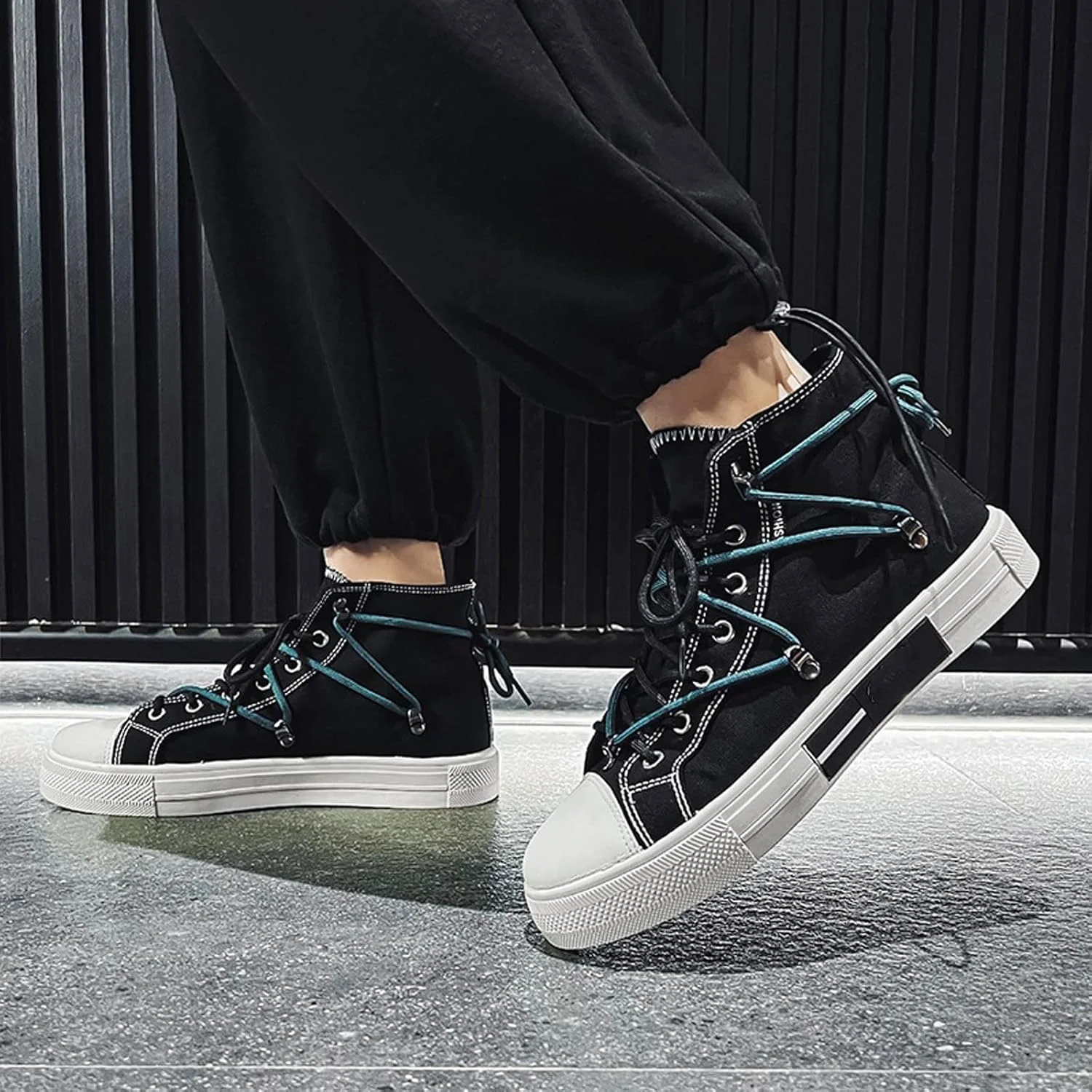 کفش کتانی مردانه SKYRRA، کفش های ساق بلند مردانه، کفش های کتانی طرح دار مردانه، بند دار، قلاب و حلقه، غیر رسمی (Hortel,42) کفش کتانی مردانه SKYRRA، کفش های ساق بلند مردانه، کفش های کتانی طرح دار مردانه، بند دار، قلاب و حلقه، غیر رسمی (Hortel,42)