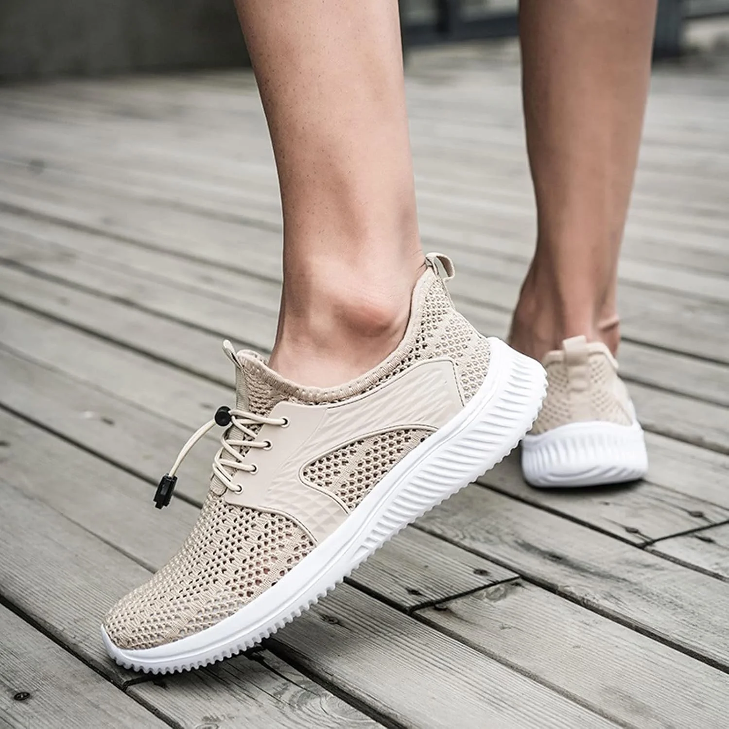 کفش‌های کتانی مردانه SKYRRA، کفش‌های ورزشی غیررسمی مردانه، شیک، تنفس‌پذیر، با رنگ ثابت، مناسب برای تمرینات تناسب اندام مردانه (Hortel,46)