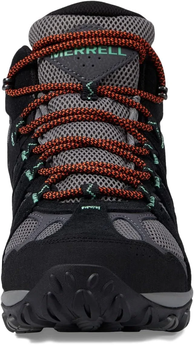 کفش ورزشی مردانه Merrell Accentor 3 Mid - آستر پارچه ای - پنجه گرد - بند دار - طراحی ساق بلند، مشکی/ذغالی، سایز 15