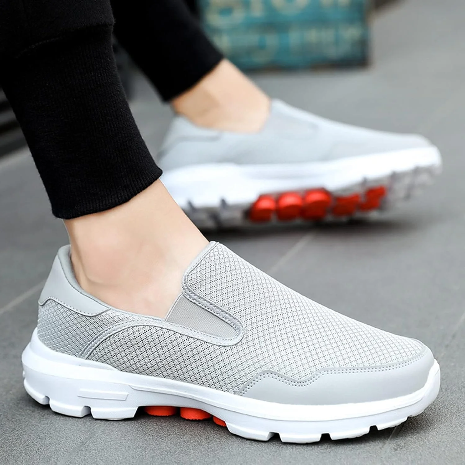 کفش کتانی مردانه SKYRRA، کفش های بوم مردانه، تنبل، ورزشی چمن راحت در فضای باز، تنفسی، تجاری غیر رسمی (Hortel,45)