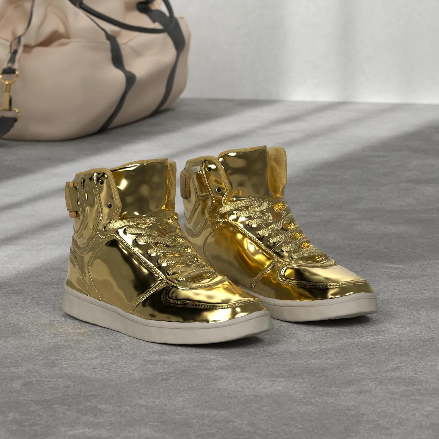 کفش‌های ال‌ای‌دی چراغ‌دار یونیسکس DIYJTS، کفش‌های کتانی ال‌ای‌دی ساق بلند مد روز، کفش‌های درخشان و نورانی قابل شارژ USB برای مردان، زنان و نوجوانان