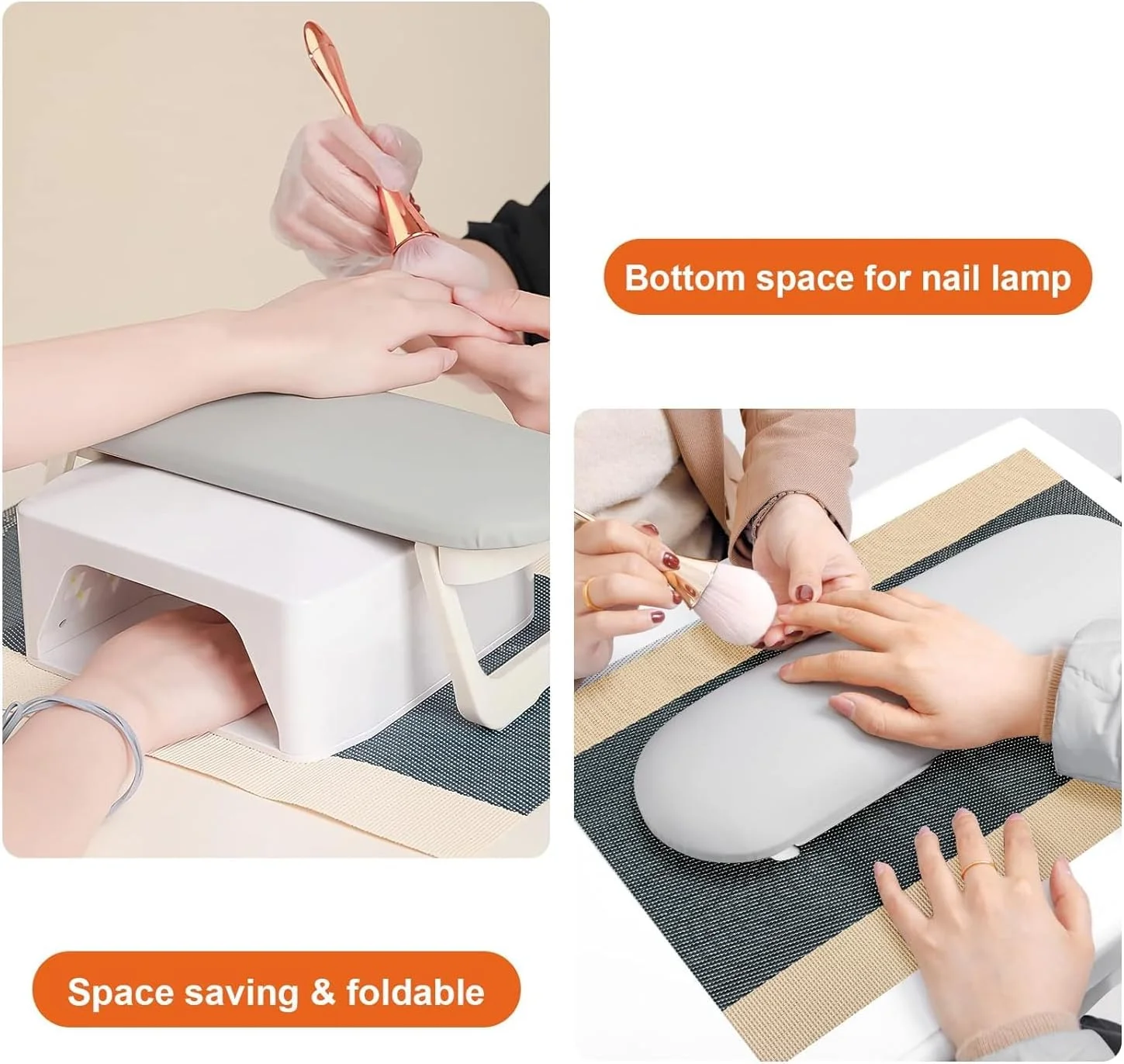 مچ بند ناخن MaxBlaster - مچ بند برای تکنسین های ناخن، مچ بند تاشو چرمی PU با اسفنج نرم با چگالی بالا، برای نگهدارنده دستی بالشتک ناخن های اکریلیک، ابزار مانیکور ناخن مچ بند ناخن MaxBlaster - مچ بند برای تکنسین های ناخن، مچ بند تاشو چرمی PU با اسفنج نرم با چگالی بالا، برای نگهدارنده دستی بالشتک ناخن های اکریلیک، ابزار مانیکور ناخن