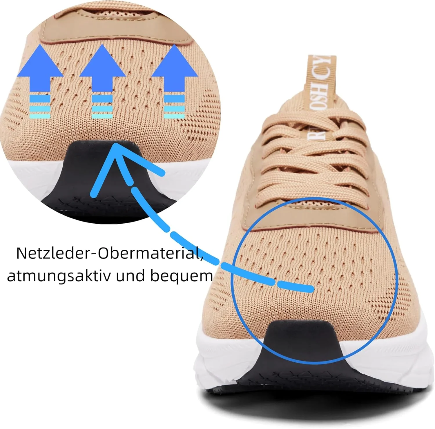 کفش ورزشی مردانه سایروش، کفش دویدن، کفش تمرینی، کفش ورزشی، کفش پیاده روی، کفش تنیس، کفش اوقات فراغت، کفش فیتنس توری تنفسی مناسب فضای باز، زرد، سایز 42 اروپا