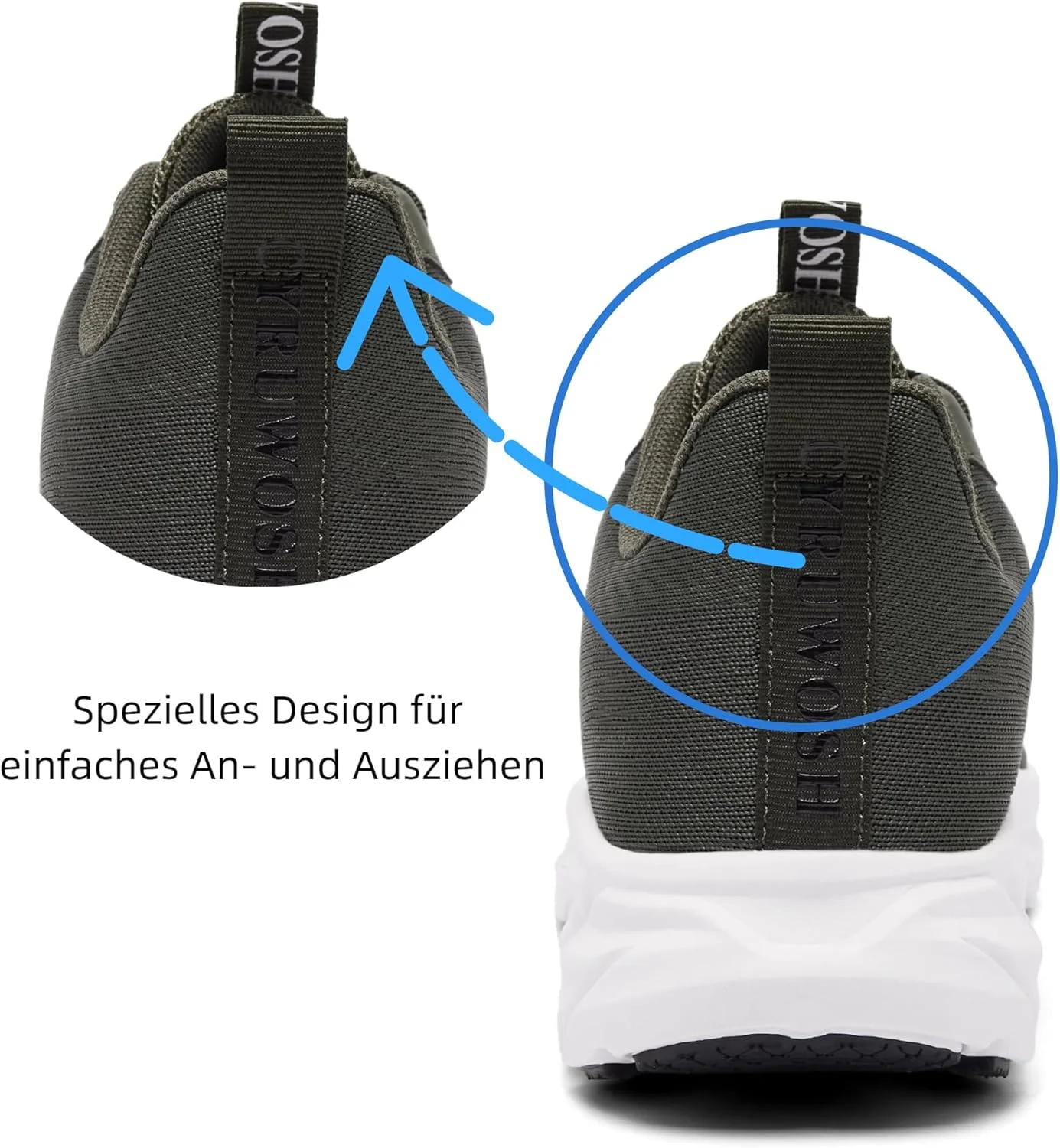 کفش ورزشی مردانه سایروش، کفش دویدن، کفش ورزشی، کفش پیاده روی، کفش تنیس، کفش اوقات فراغت، کفش توری تنفسی فضای باز، سبز، سایز 44 اروپا