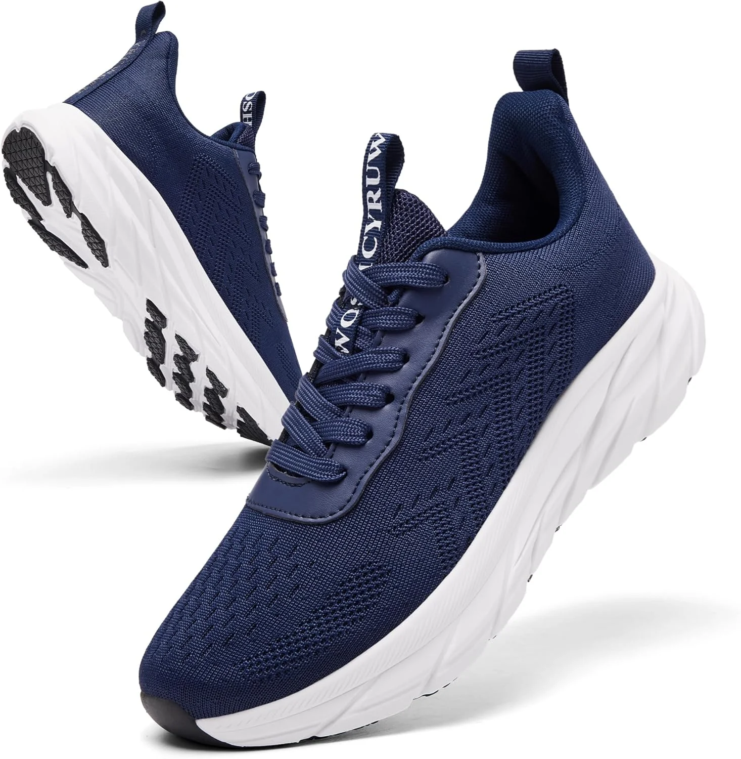 کفش ورزشی مردانه سایروش، کفش دویدن، کفش تمرینی، کفش ورزشی، کفش پیاده روی، کفش تنیس، کفش اوقات فراغت، کفش فیتنس توری تنفسی فضای باز، آبی، سایز 43 اروپا