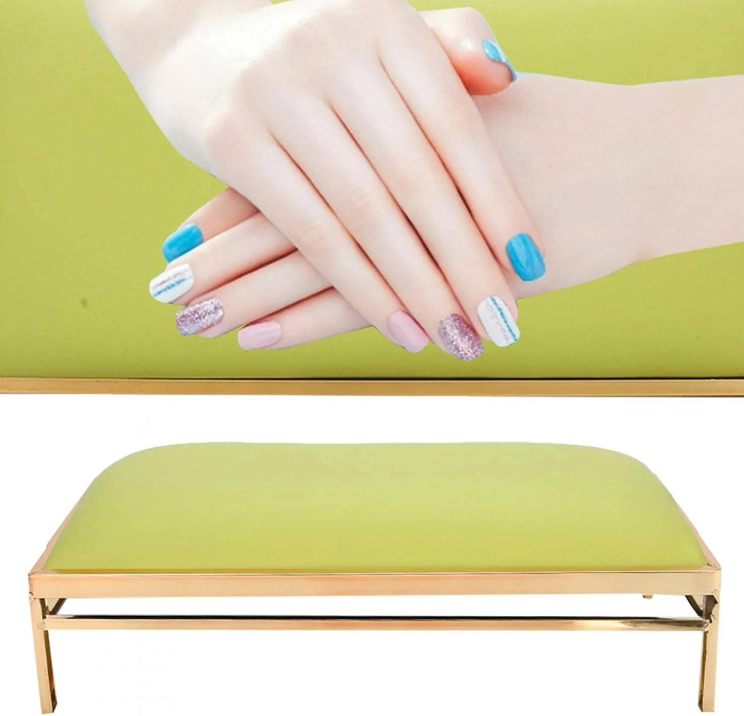 بالشتک نرم و نفیس طراحی ناخن، بالشت استراحت دست برای مانیکوریست ها، مناسب برای استفاده خانگی (سبز) بالشتک نرم و نفیس طراحی ناخن، بالشت استراحت دست برای مانیکوریست ها، مناسب برای استفاده خانگی (سبز)