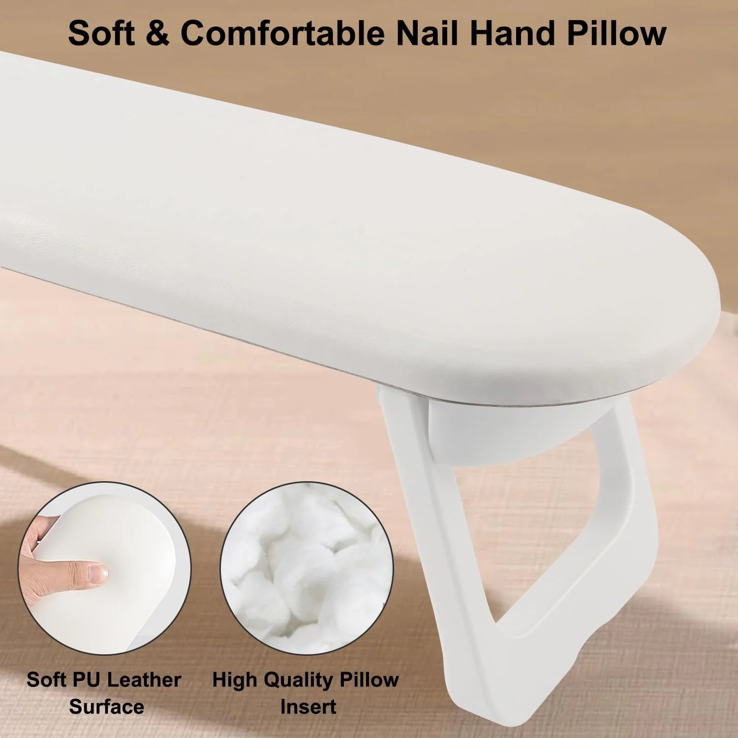 تکیه گاه دست ناخن CGBE، تکیه گاه دست چرمی PU نرم برای ناخن، تکیه گاه دست برای ناخن با نگهدارنده تاشو دست و تشک ضد لغزش، تکیه گاه دست ناخن بالشتک ناخن ابزار مانیکور برای استفاده در سالن منزل (سفید) تکیه گاه دست ناخن CGBE، تکیه گاه دست چرمی PU نرم برای ناخن، تکیه گاه دست برای ناخن با نگهدارنده تاشو دست و تشک ضد لغزش، تکیه گاه دست ناخن بالشتک ناخن ابزار مانیکور برای استفاده در سالن منزل (سفید)