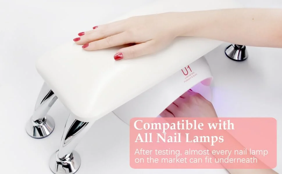 استراحتگاه دست ناخن برانسون، استراحتگاه دست برای ناخن چرم نرم میکروفیبر مانیکور با پایه ضد لغزش، میز بالشتک حرفه ای برای تکنسین های ناخن (سفید) استراحتگاه دست ناخن برانسون، استراحتگاه دست برای ناخن چرم نرم میکروفیبر مانیکور با پایه ضد لغزش، میز بالشتک حرفه ای برای تکنسین های ناخن (سفید)