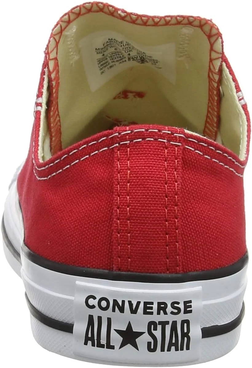 کفش کتانی کلاسیک کانورس چاک تیلور униsex (سایز 9 B(M) US، قرمز) کفش کتانی کلاسیک کانورس چاک تیلور униsex (سایز 9 B(M) US، قرمز)