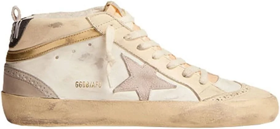 کفش های ورزشی مردانه گلدن گوس، تخت، لاستیکی، راحت، مناسب پیاده روی، مدل رترو ساق بلند