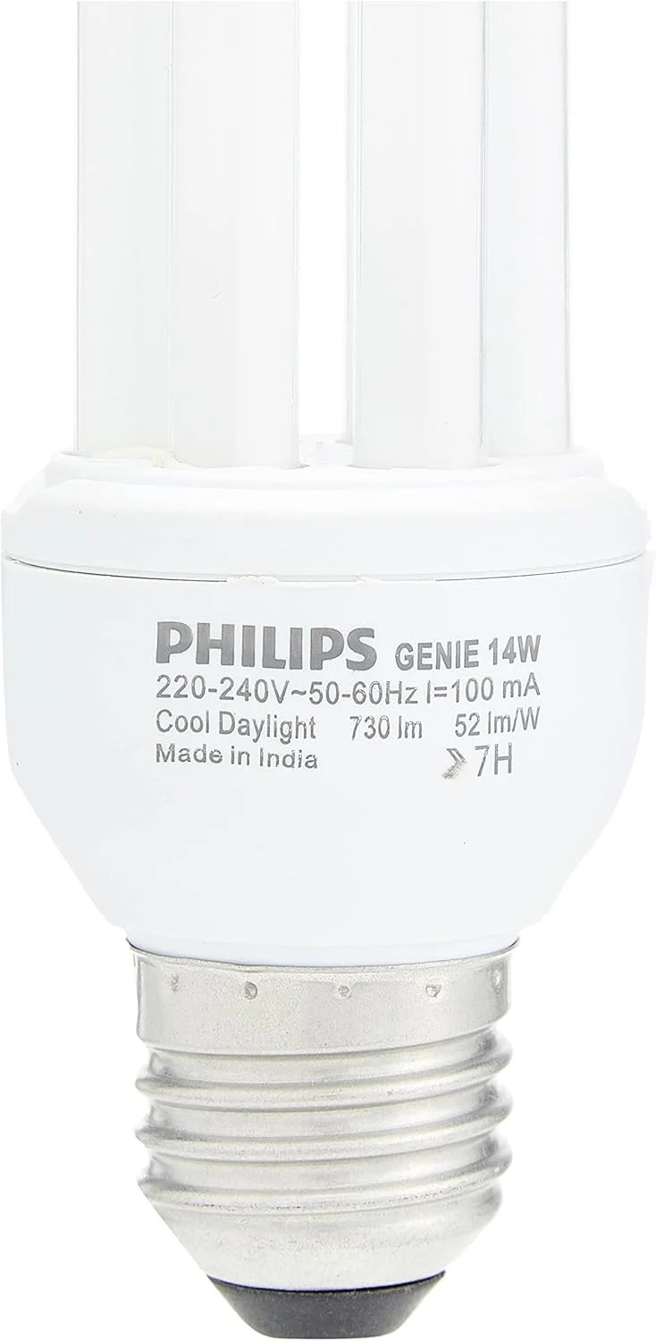 لامپ کم مصرف فیلیپس Genie14W CDL E27 220-240V 1CT/12 نور سفید