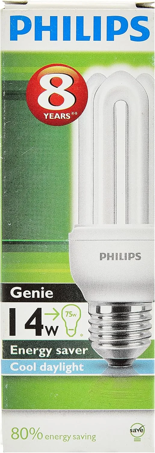 لامپ کم مصرف فیلیپس Genie14W CDL E27 220-240V 1CT/12 نور سفید
