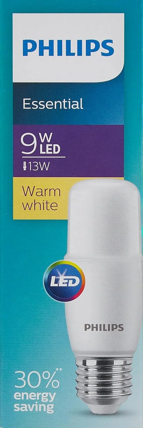 لامپ ال ای دی فیلیپس مدل ESS DLSTICK با توان 9 وات، پایه E27، رنگ نور 3000 کلوین (سفید گرم)