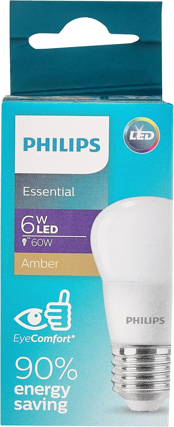 لامپ فیلیپس Ess Ledlustre 6W E27 827 P45Ndfr نور سفید گرم