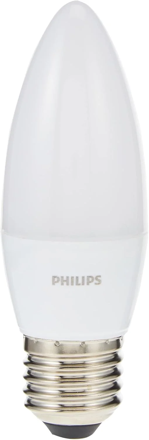 لامپ شمعی ال ای دی 6.5-55 وات فیلیپس مدل E27 827