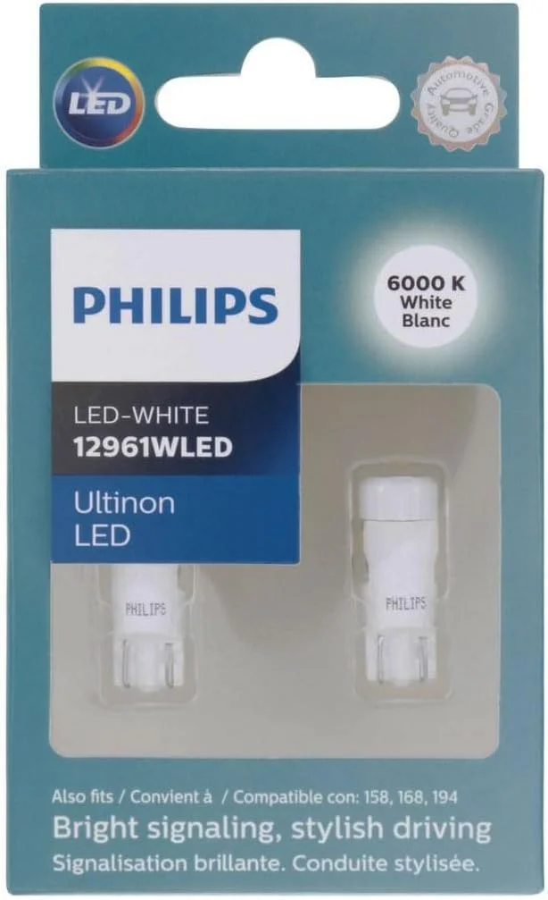 لامپ سیگنال LED سفید خارجی فیلیپس مدل 12961 Ultinon، بسته 2 عددی