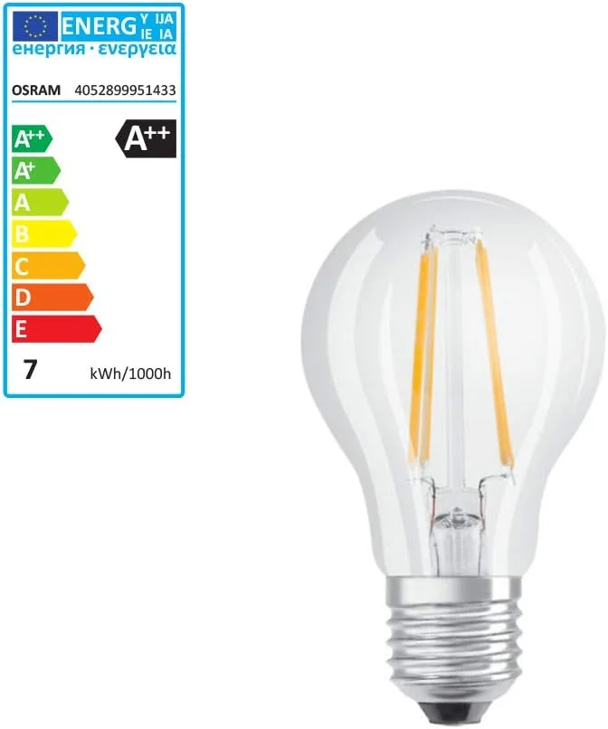 لامپ ال ای دی 8 وات OsRAM مدل Retrofit Classic A Clear، غیر قابل تنظیم نور، سفید گرم، O-Fil-Cla-Led-8W-W-S لامپ ال ای دی 8 وات OsRAM مدل Retrofit Classic A Clear، غیر قابل تنظیم نور، سفید گرم، O-Fil-Cla-Led-8W-W-S