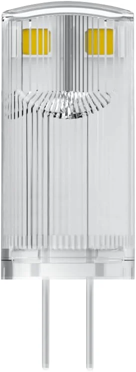 لامپ ال ای دی OSRAM BASE، لامپ پین با سوکت G4، توان 0.90 وات، جایگزین لامپ معمولی 10 وات، سفید گرم (2700K)، بسته 3 عددی لامپ ال ای دی OSRAM BASE، لامپ پین با سوکت G4، توان 0.90 وات، جایگزین لامپ معمولی 10 وات، سفید گرم (2700K)، بسته 3 عددی