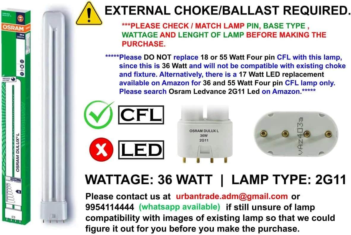 لامپ فلورسنت PLL اوسرام لدیونس 36 وات دولوکس L - 2G11 (4 پین، سفید سرد 6500K - بسته 15 عددی) لامپ فلورسنت PLL اوسرام لدیونس 36 وات دولوکس L - 2G11 (4 پین، سفید سرد 6500K - بسته 15 عددی)