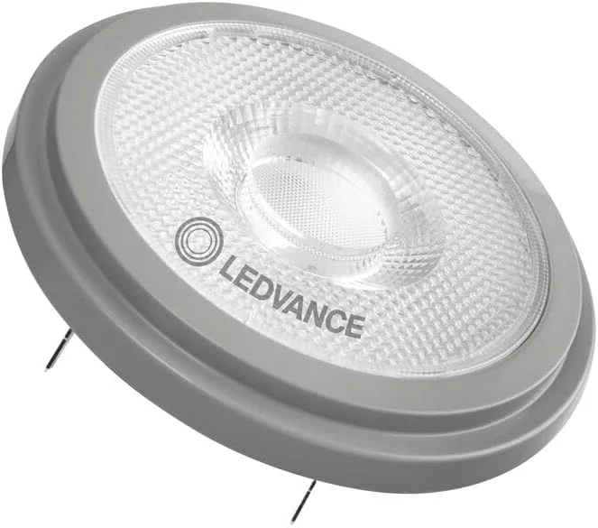 لامپ ال ای دی Osram Ledvance AR111 با پایه G53، رفلکتور نقطه ای 13.5 وات 950 لومن 24D - 927 نور سفید خیلی گرم، دیمر پذیر - جایگزین 100 وات - بسته 5 عددی لامپ ال ای دی Osram Ledvance AR111 با پایه G53، رفلکتور نقطه ای 13.5 وات 950 لومن 24D - 927 نور سفید خیلی گرم، دیمر پذیر - جایگزین 100 وات - بسته 5 عددی