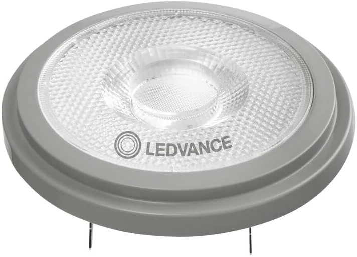 لامپ ال ای دی Osram Ledvance AR111 با پایه G53، رفلکتور نقطه ای 13.5 وات 950 لومن 24D - 927 نور سفید خیلی گرم، دیمر پذیر - جایگزین 100 وات - بسته 5 عددی لامپ ال ای دی Osram Ledvance AR111 با پایه G53، رفلکتور نقطه ای 13.5 وات 950 لومن 24D - 927 نور سفید خیلی گرم، دیمر پذیر - جایگزین 100 وات - بسته 5 عددی