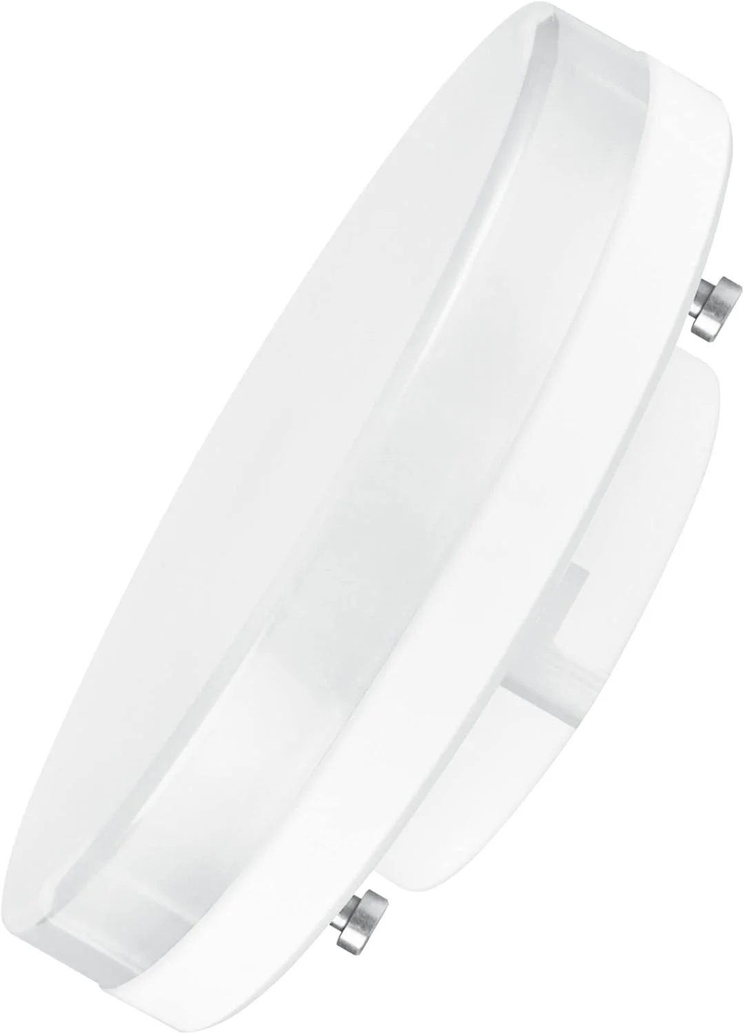 لامپ ال ای دی شیشه ای اسرام با پایه GX53، نور سفید گرم (2700K)، لامپ شیشه ای با زاویه تابش 100 درجه، 6 وات، جایگزین لامپ 40 وات، بسته 6 عددی