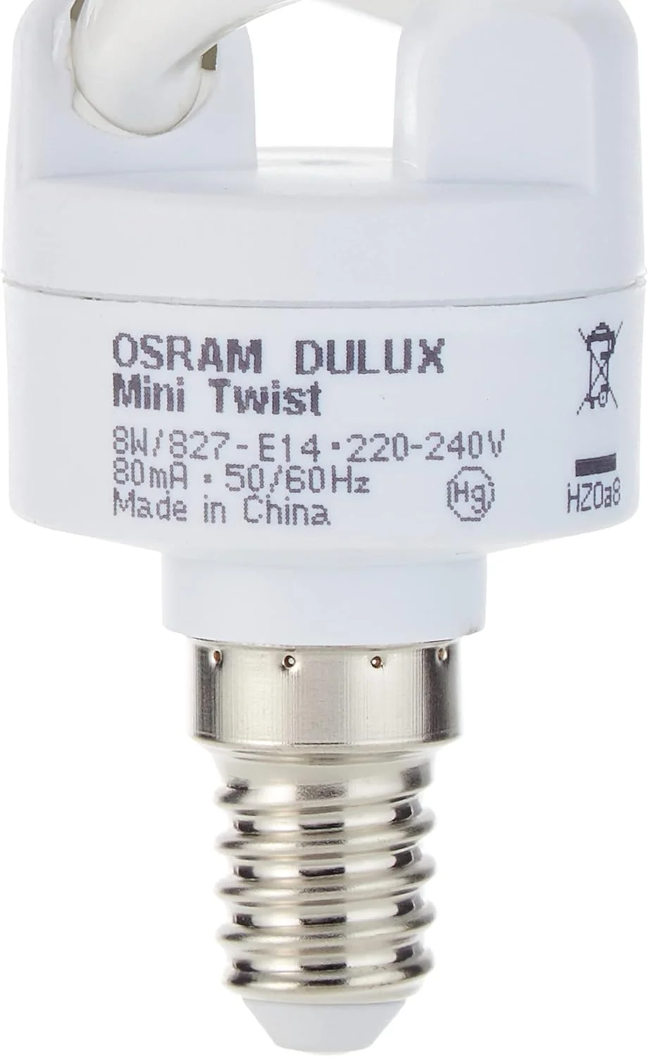 لامپ کم مصرف OSRAM مدل E14 MINI TWIST 8W نور آفتابی بسته 3 عددی