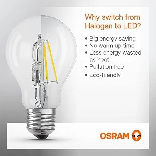 لامپ ال ای دی فیلامنتی شمعی 2.5 وات Osram با پایه E14 و نور سفید گرم
