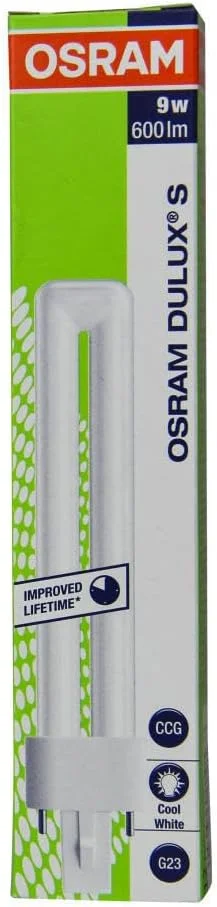لامپ Osram G23 Dulux S، لامپ CFL خنک - 9 وات، سفید لامپ Osram G23 Dulux S، لامپ CFL خنک - 9 وات، سفید
