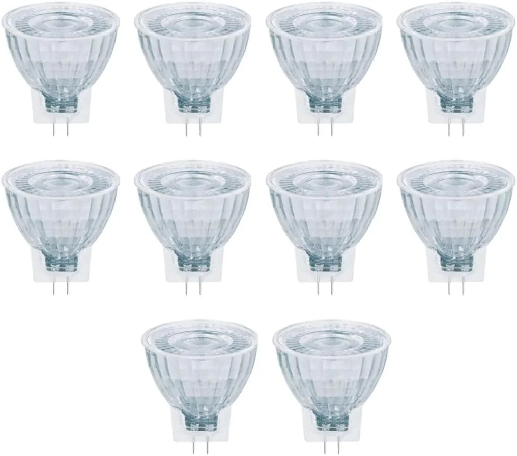 لامپ ال ای دی MR11 اسرام 12 ولت، GU4، نور سفید خیلی گرم، 4.5 وات، 345 لومن، 36 درجه - 927، دیمر پذیر - جایگزین 35 وات - بسته 10 عددی، LEDPMR1136927GU4DM-COMBO-10