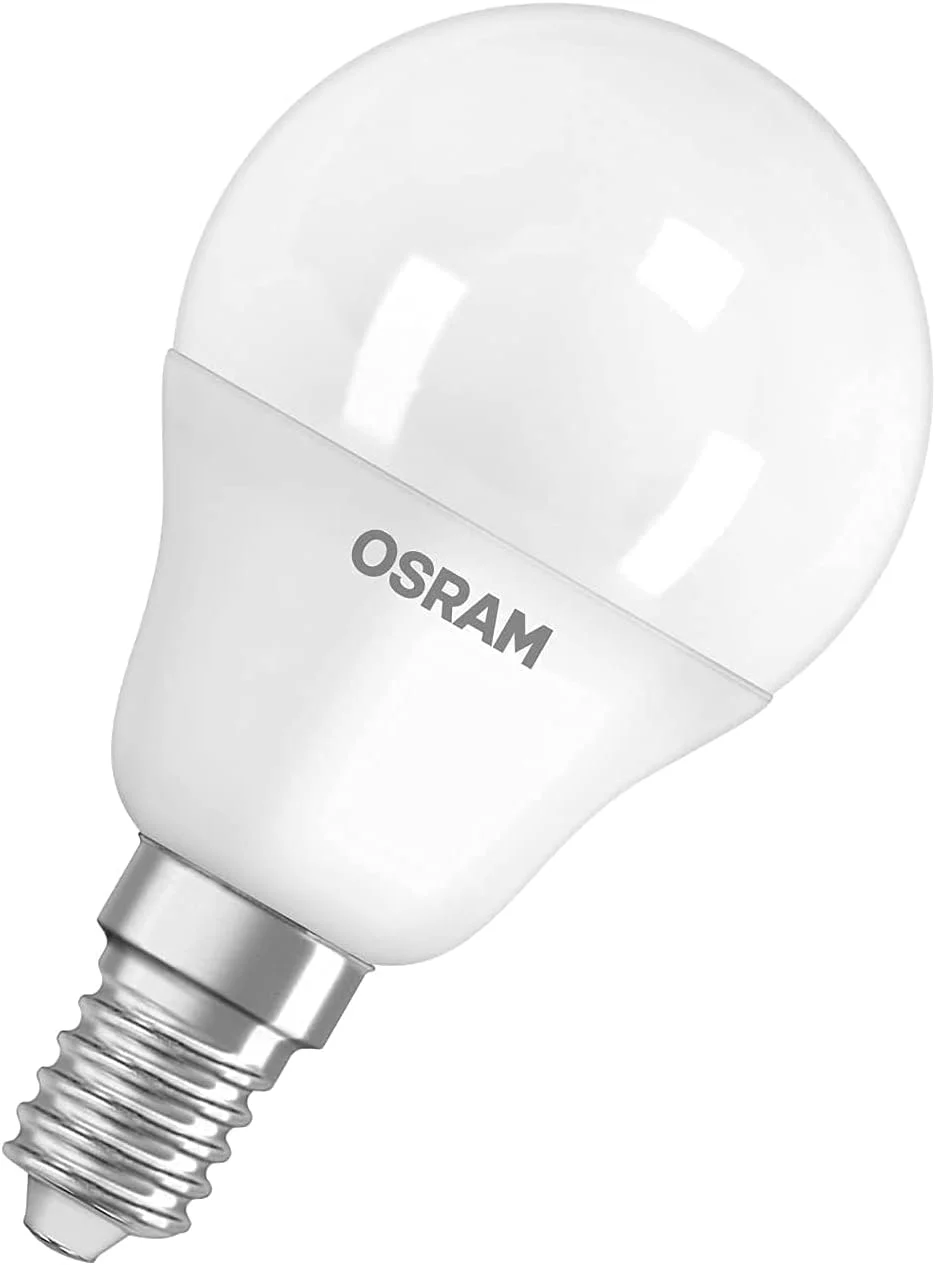 لامپ ال ای دی Osram پایه E14 توان 5 وات مدل Classic P40 نور سفید گرم 470 لومن 2700 کلوین طول عمر بالا تا 15000 ساعت بسته 6 عددی لامپ ال ای دی Osram پایه E14 توان 5 وات مدل Classic P40 نور سفید گرم 470 لومن 2700 کلوین طول عمر بالا تا 15000 ساعت بسته 6 عددی