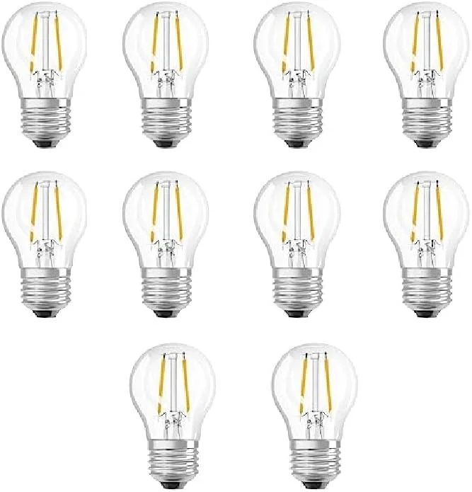 لامپ فیلامنتی ال ای دی 7 وات 2700 کلوین Osram LED Star Classic A با پایه E27، بسته 10 عددی، نور سفید گرم
