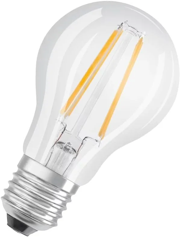 لامپ فیلامنتی ال ای دی 7 وات 2700 کلوین Osram LED Star Classic A با پایه E27، بسته 10 عددی، نور سفید گرم لامپ فیلامنتی ال ای دی 7 وات 2700 کلوین Osram LED Star Classic A با پایه E27، بسته 10 عددی، نور سفید گرم