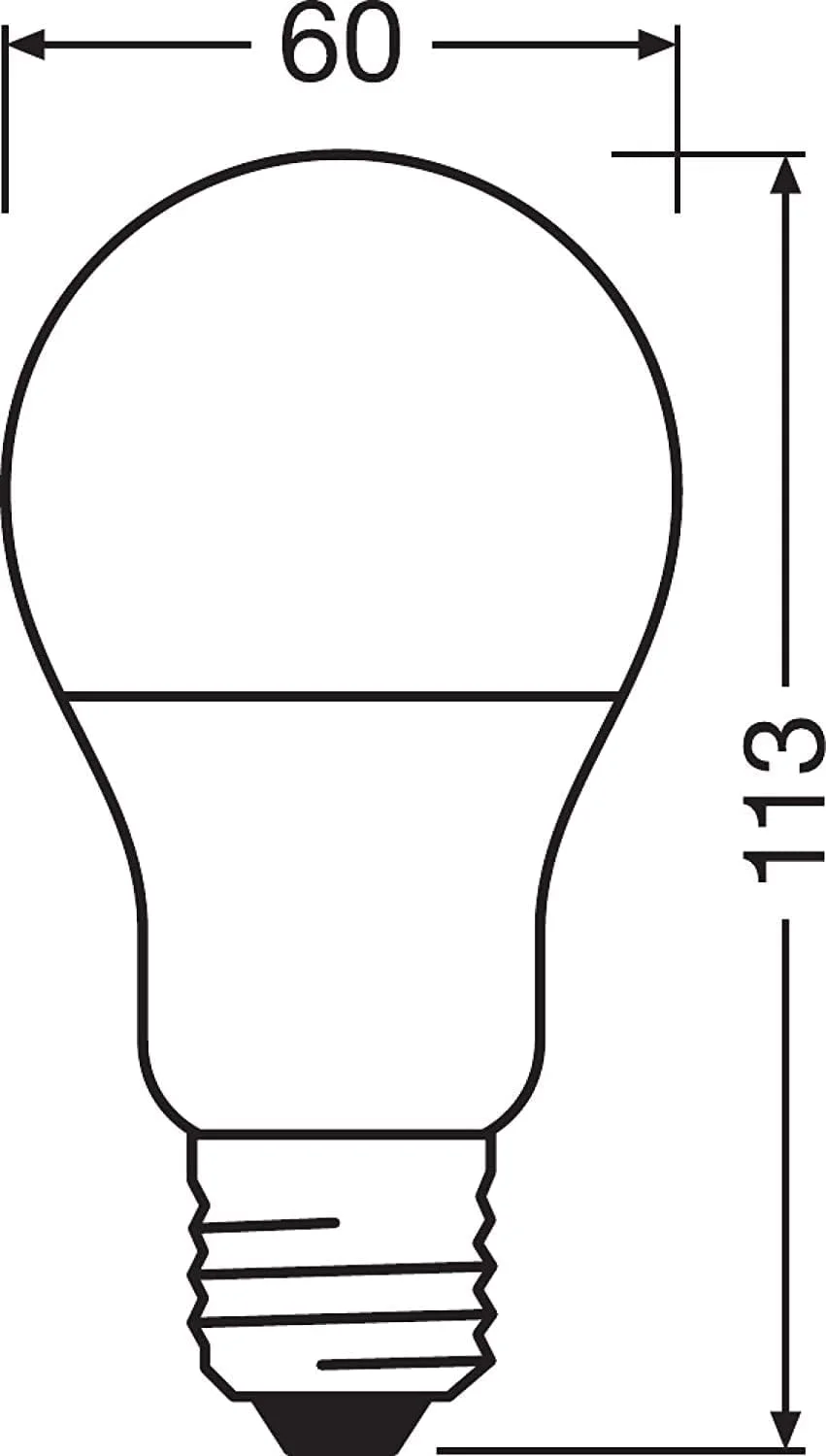 لامپ ال ای دی Osram Class A60 E27 (8.5 وات نور روز) لامپ ال ای دی Osram Class A60 E27 (8.5 وات نور روز)