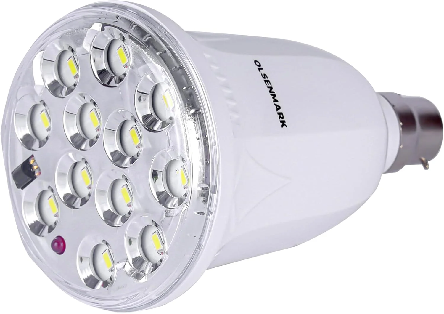 لامپ LED شارژی Olsenmark مدل OMESL2838، نور کارآمد با 2.5 ساعت کارکرد، 20-24 ساعت شارژ