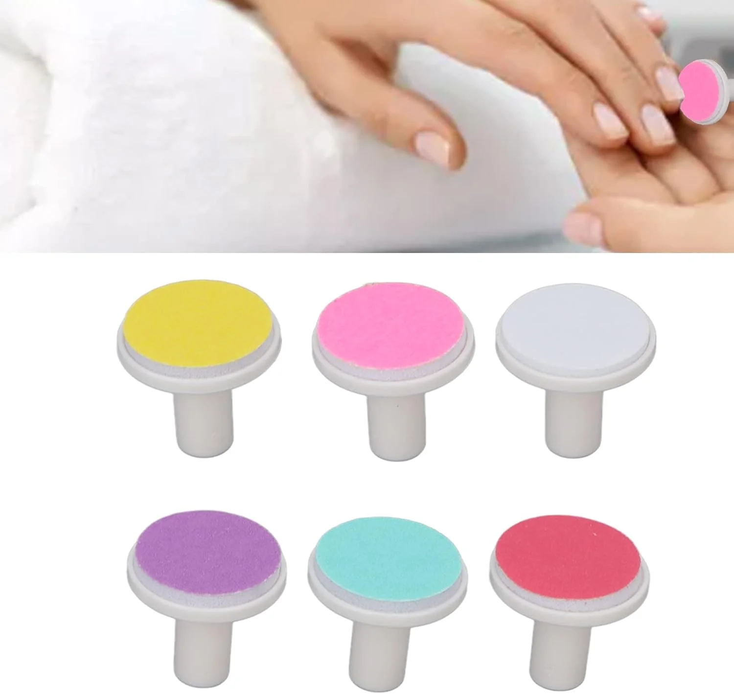 سری سنگ زنی سوهان ناخن برقی YAYOYO، لوازم جانبی جایگزین پد سنگ زنی ماشین اصلاح ناخن برای نوزاد برای مراقبت روزانه از ناخن